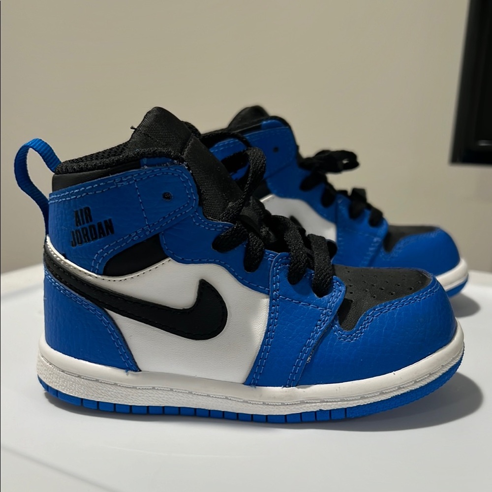 Nike Air Jordan Kids' Blue and Black Sneakers